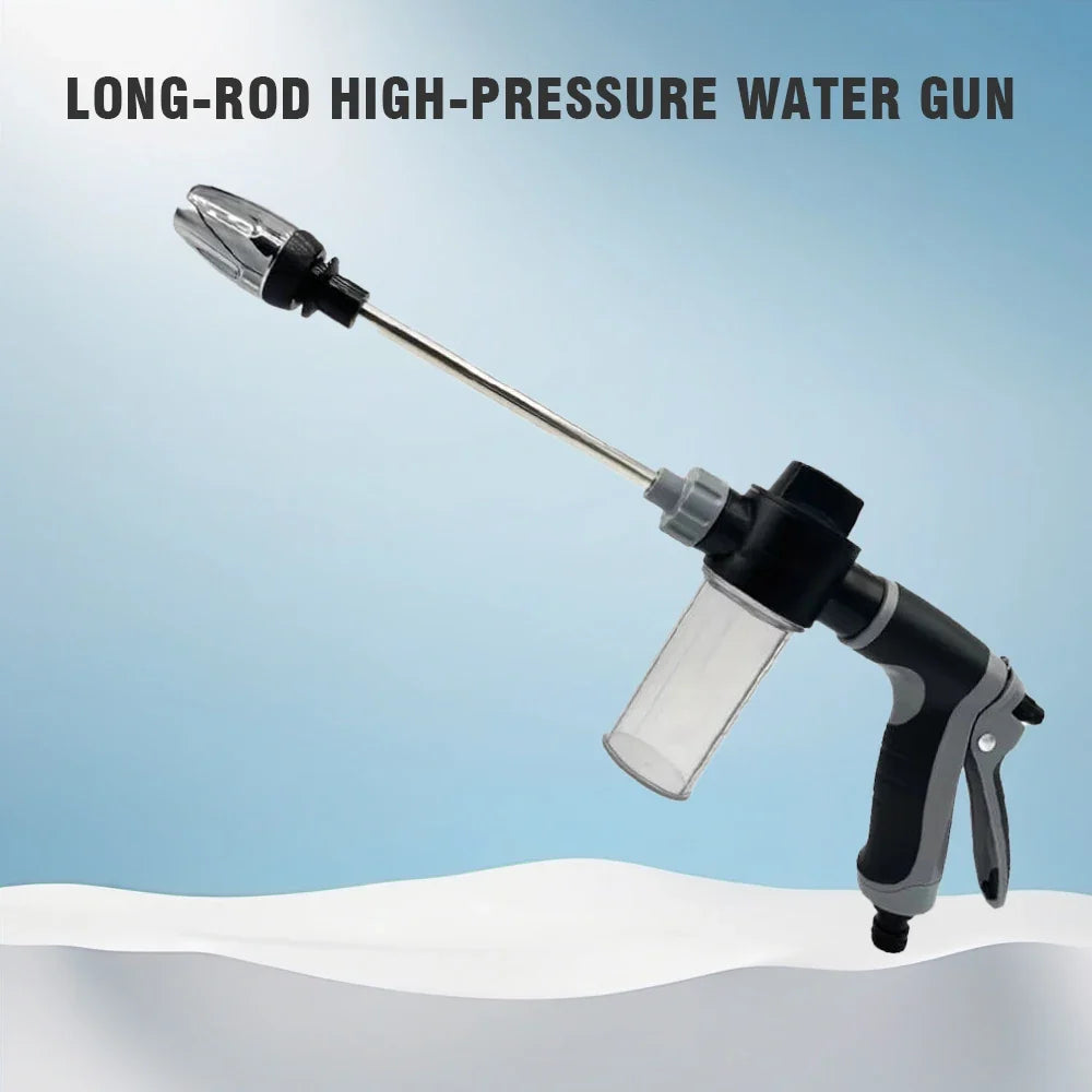 High-Pressure Water Gun with Foam Bottle – Garden & Window Cleaning Sprayer