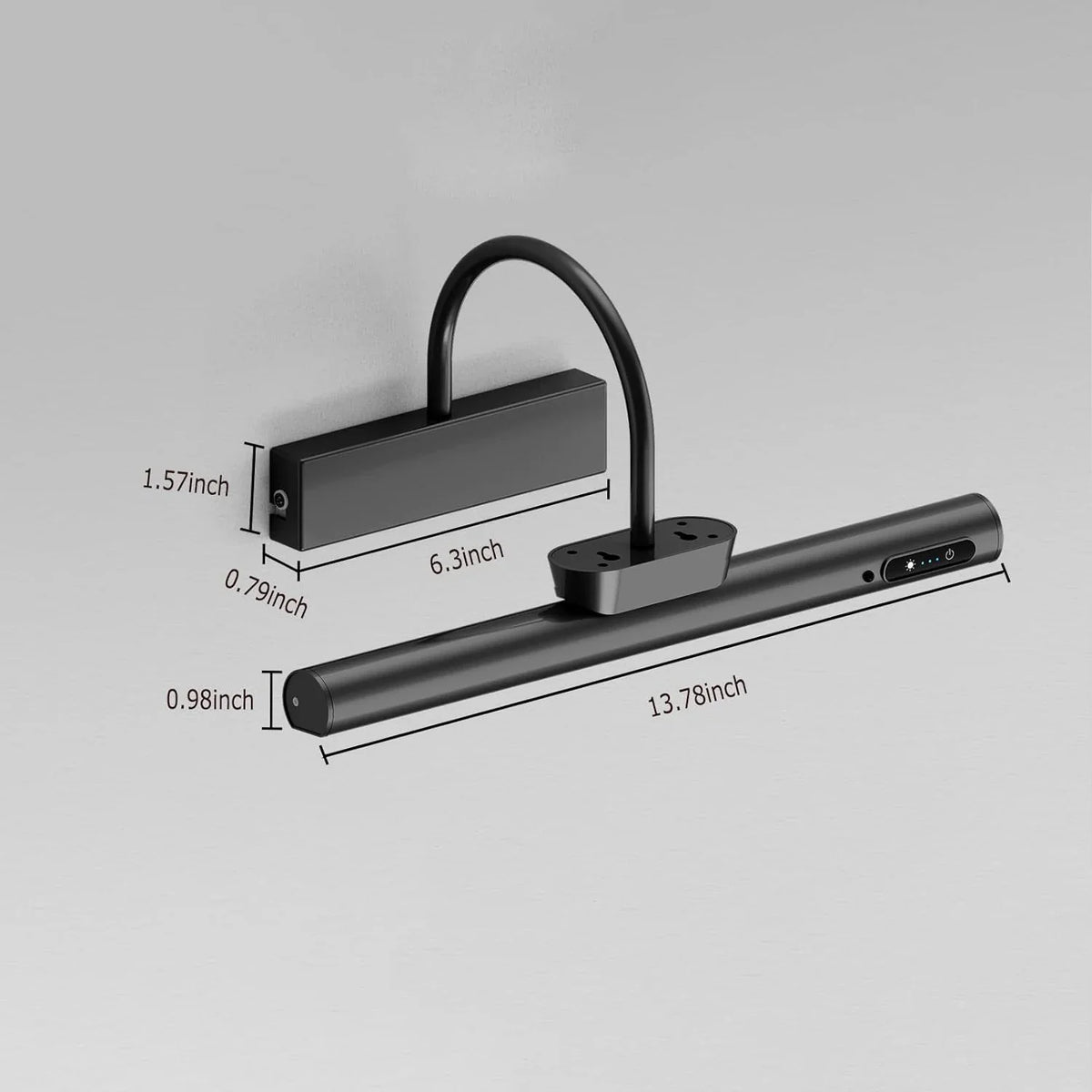 Lámpara de pared inalámbrica para sala de estar con control remoto, apliques LED de interior a pilas, luz para exhibir cuadros y pinturas con control remoto