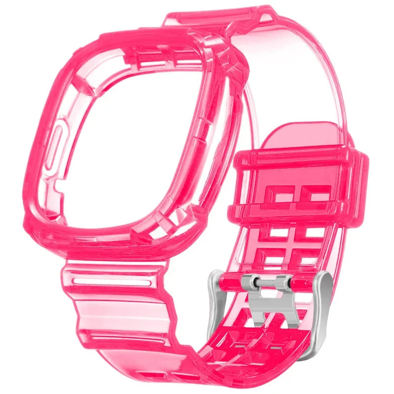 Fitbit Versa 3 / 4 Transparent Band with Integrated Case