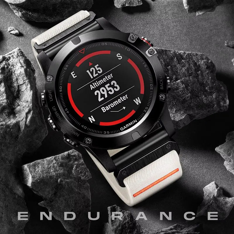 Garmin Nylon Smartwatch Band - QuickFit Buckle Strap