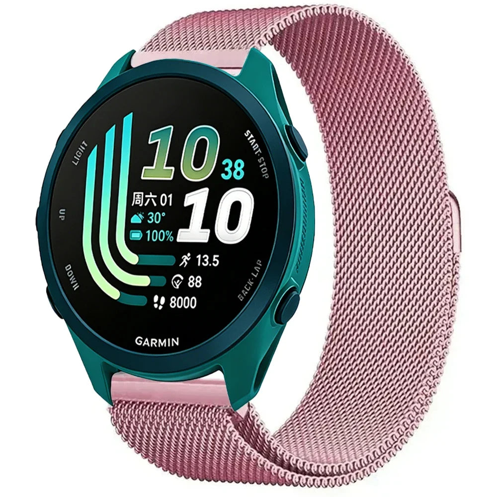Garmin Milanese Smartwatch Band - Magnetic Metal Strap