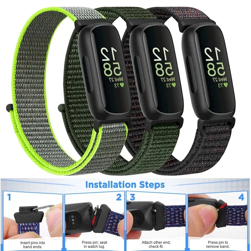 Fitbit Inspire & Ace Adjustable Nylon Loop Band