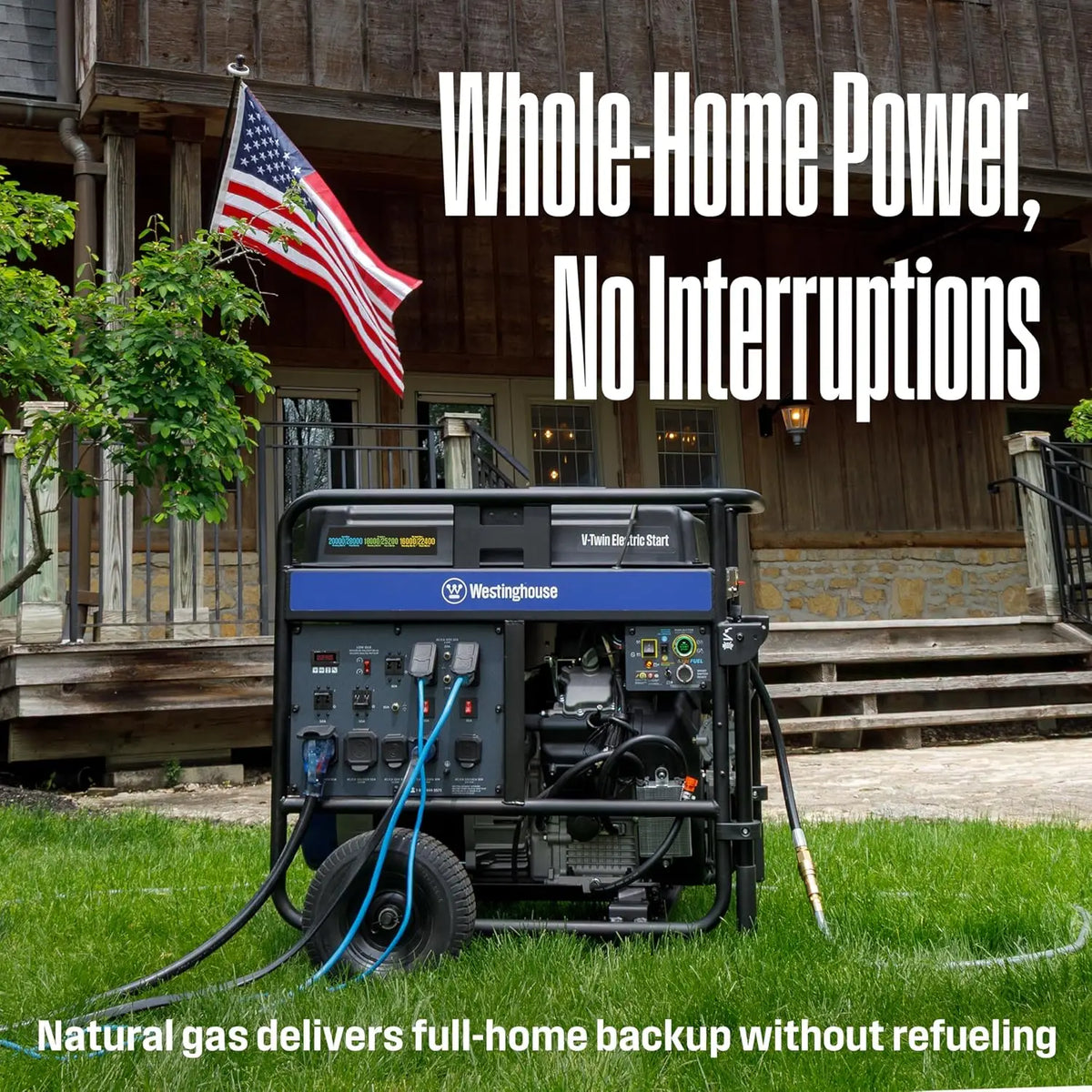 28000 Peak Watt TriFuel Home Backup Generator With Remote Start