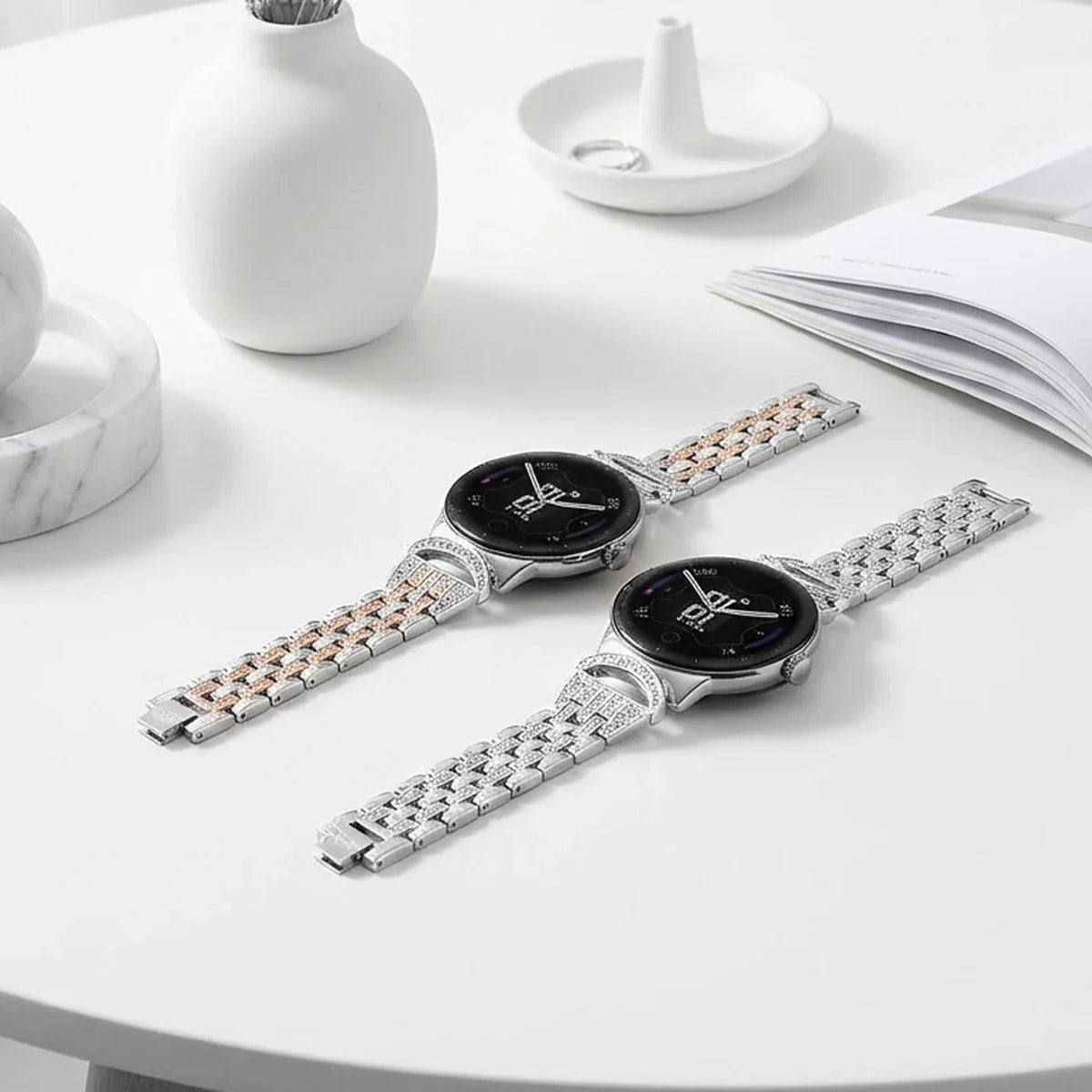 Google Pixel Watch 41mm Bling Stainless Steel Band