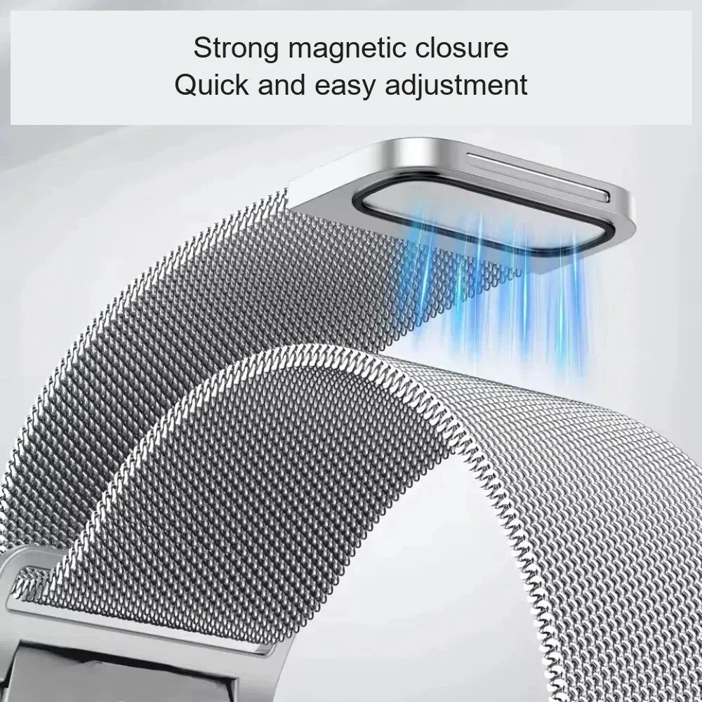 Garmin Milanese Smartwatch Band - Magnetic Metal Strap