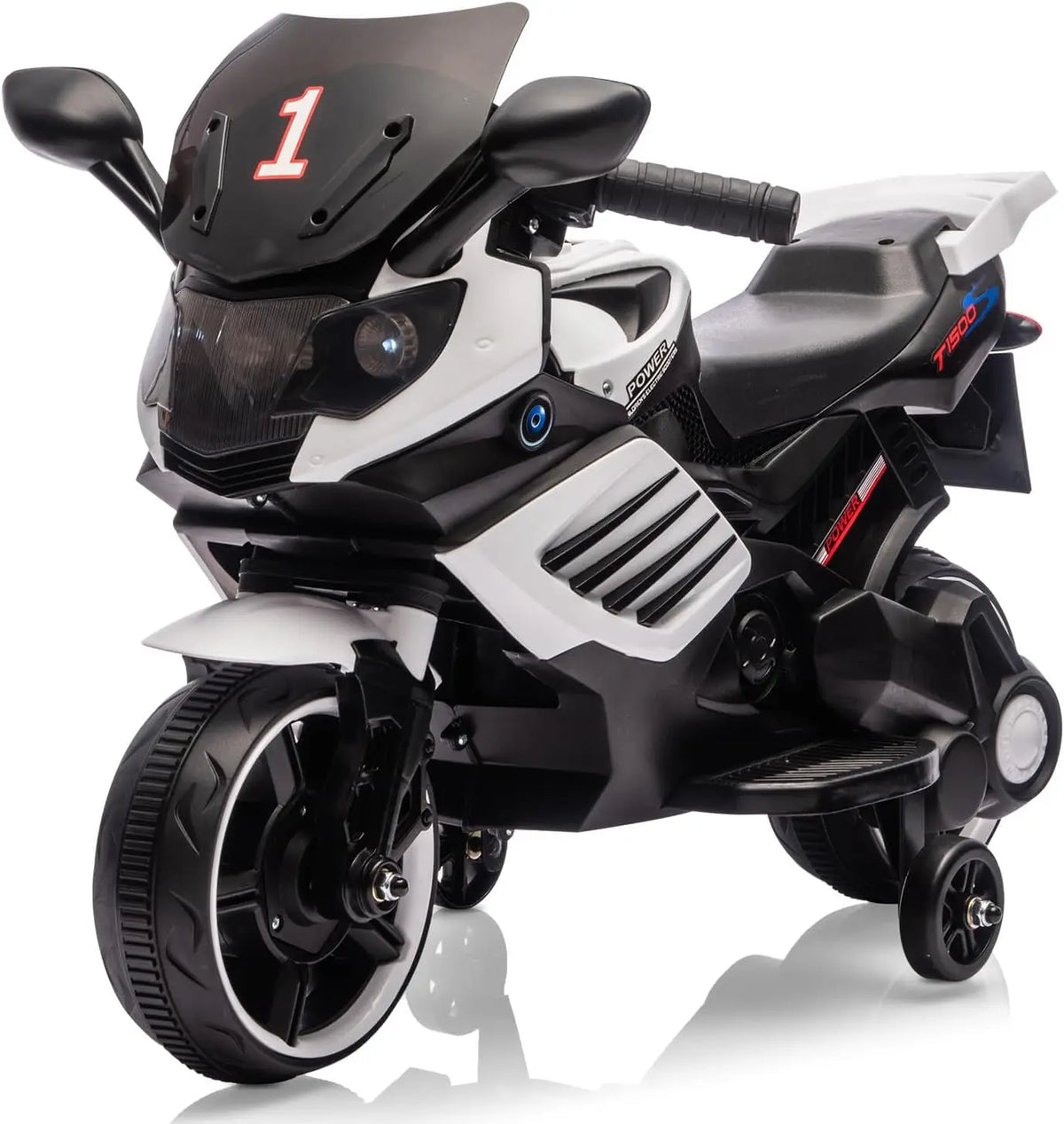 6V Kids Motorcycle, Electric Ride On Car Toy with Training Wheels,Headlight, Horn & Music for Toddlers Boys Girls Ages 3-6 Years