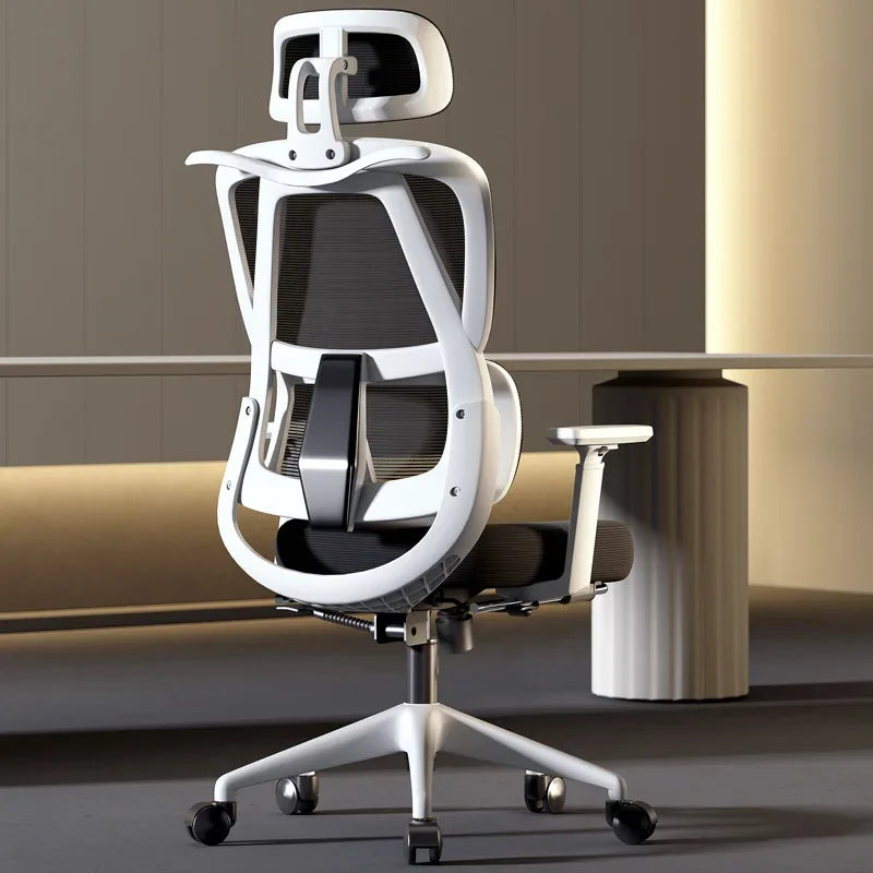 Silla ergonómica Silla de ordenador para el hogar Silla de oficina cómoda para sedentarismo Respaldo Asiento Escritorio de estudio Silla de estudio E-sports