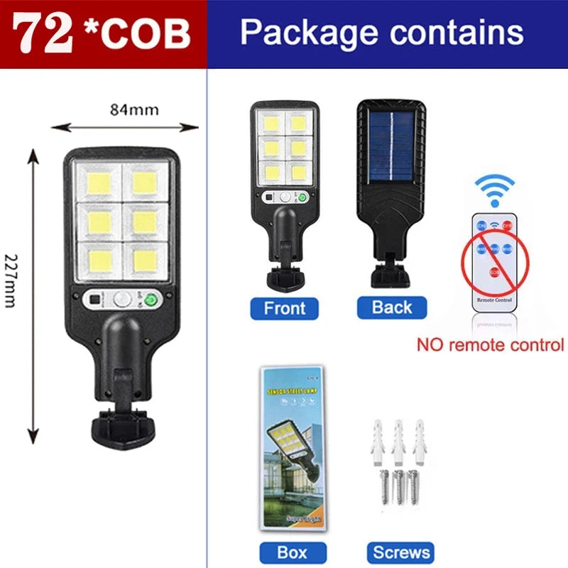 Solar Light Outdoor,PIR Motion Sensor Security Lights Street Garden Lamp Wall Lamps Waterproof With 180° Outside