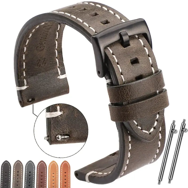 Samsung Galaxy Watch Leather Band - Classic Stylish Design