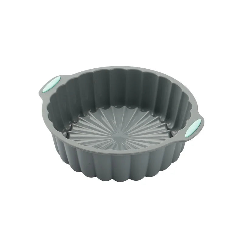 Moldes de silicona acanalados antiadherentes para hornear pasteles, de fácil desmolde, con moldes para muffins, para donas y para pan de molde
