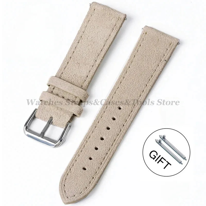 COROS Suede Leather Watch Band for COROS Smartwatch Unisex Comfort Strap