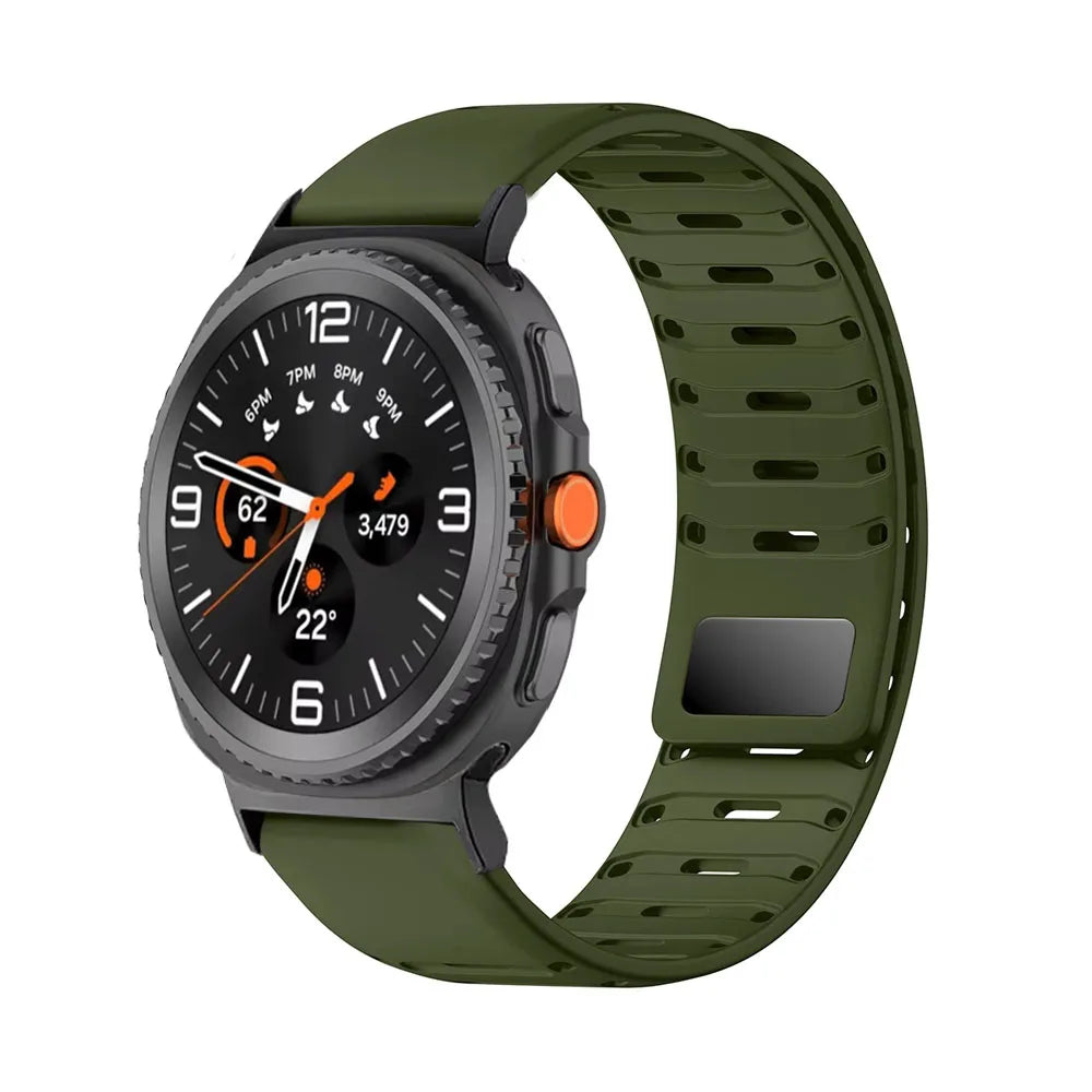 Samsung Galaxy Silicone Watch Band - Magnetic Watch8/Watch8 Classic/Watch9/Ultra/Ultra2