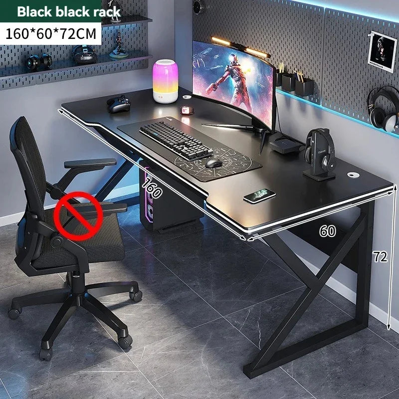 Escritorio de computadora para el hogar, escritorio para el hogar, escritorio de aprendizaje para estudiantes, escritorio simple para juegos, escritorio de deportes electrónicos, banco de trabajo, escritorio de oficina