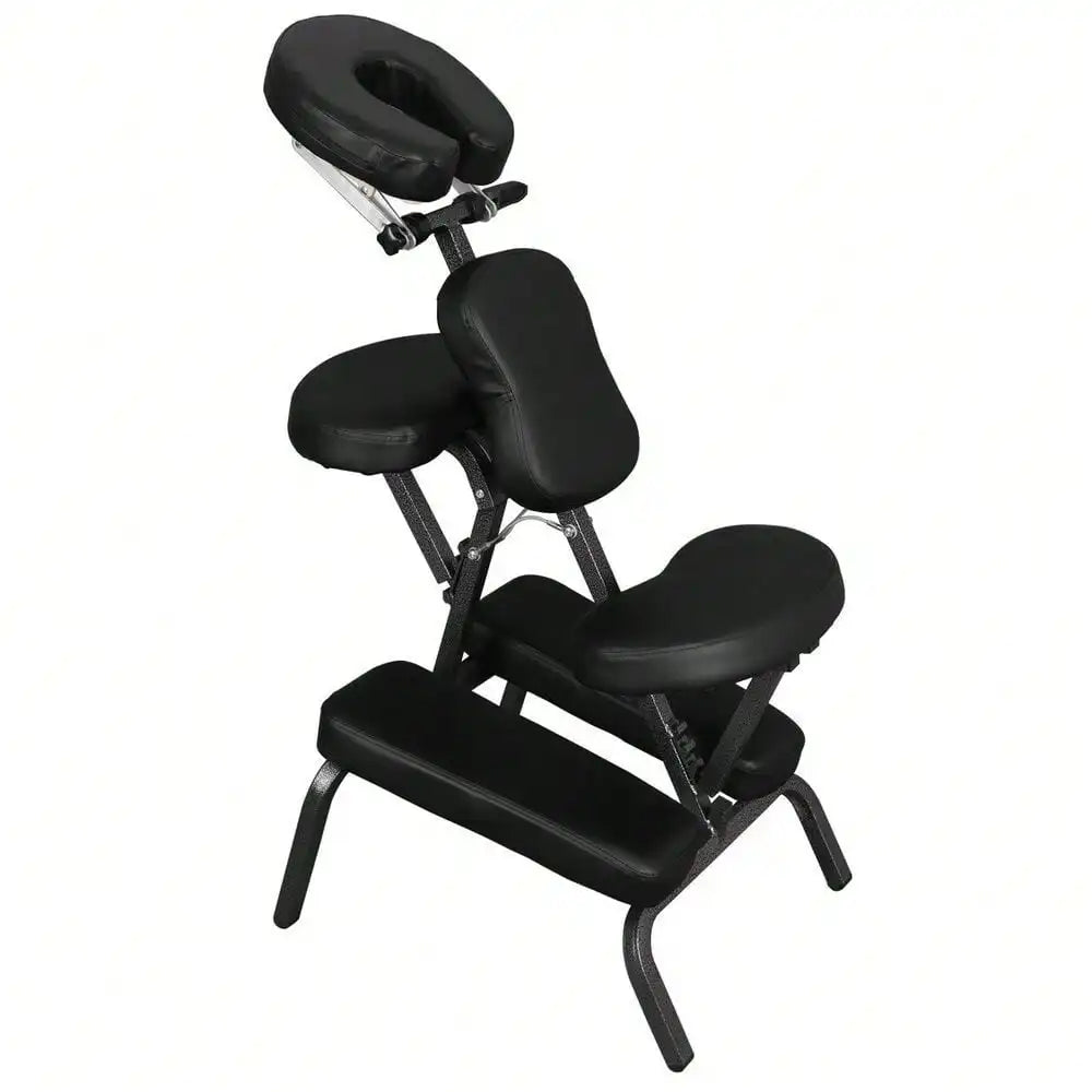 Silla versátil de masaje de spa para tatuajes, portátil y ajustable, de cuero sintético, para viajes