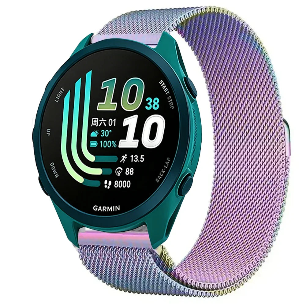 Garmin Milanese Smartwatch Band - Magnetic Metal Strap
