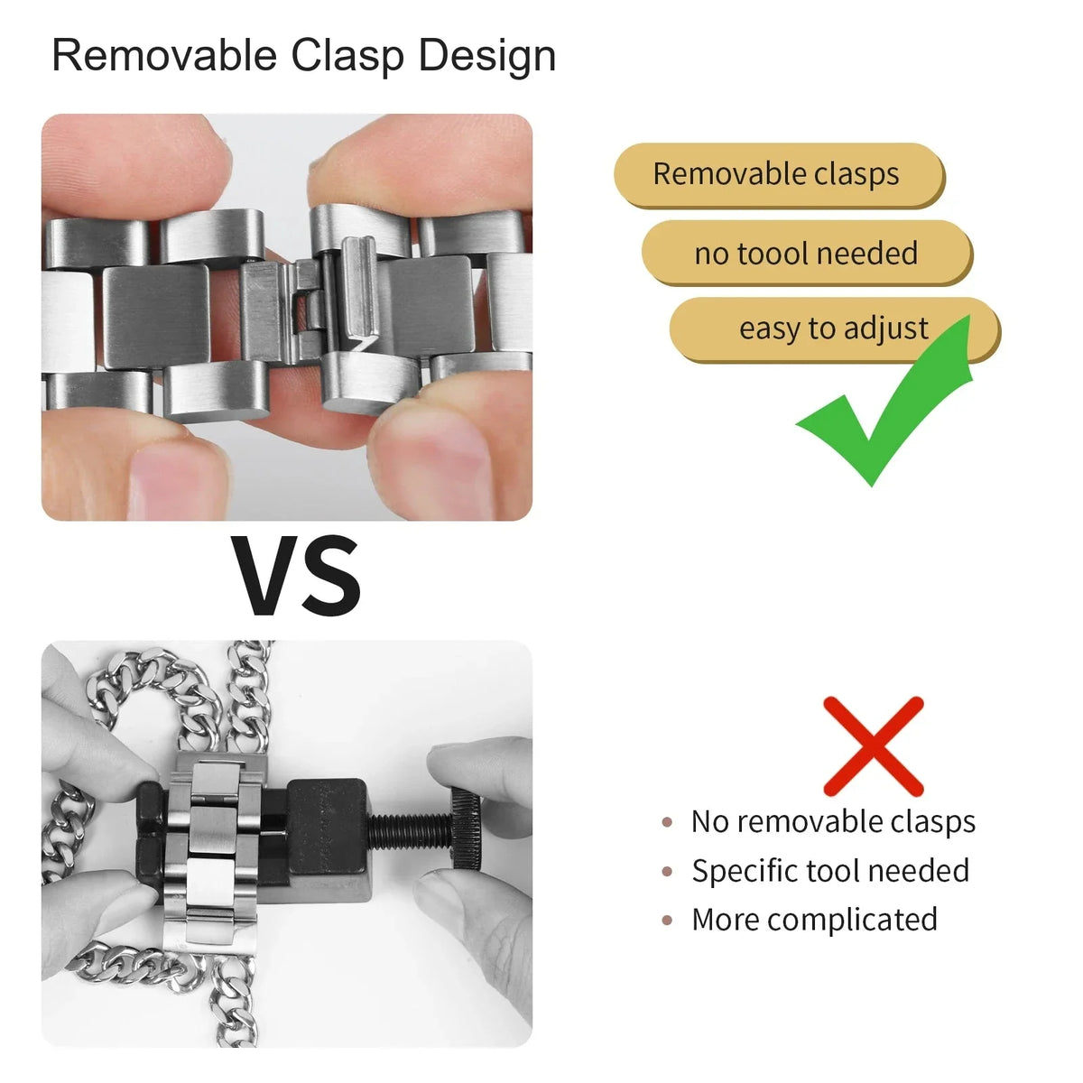 Fitbit Inspire & Ace Stainless Steel Double-Chain Bracelet