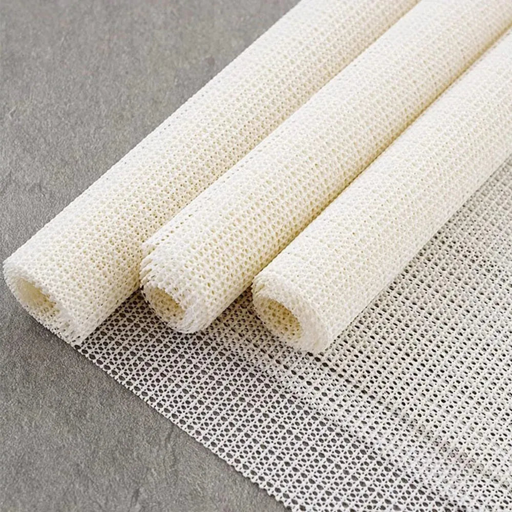 Antiskid Sheet Mattress Sofa Mat High quality PVC Floor Carpet Yoga Mat with Fixing Base Fabric Household Anti Slip Net Cloth ﻿