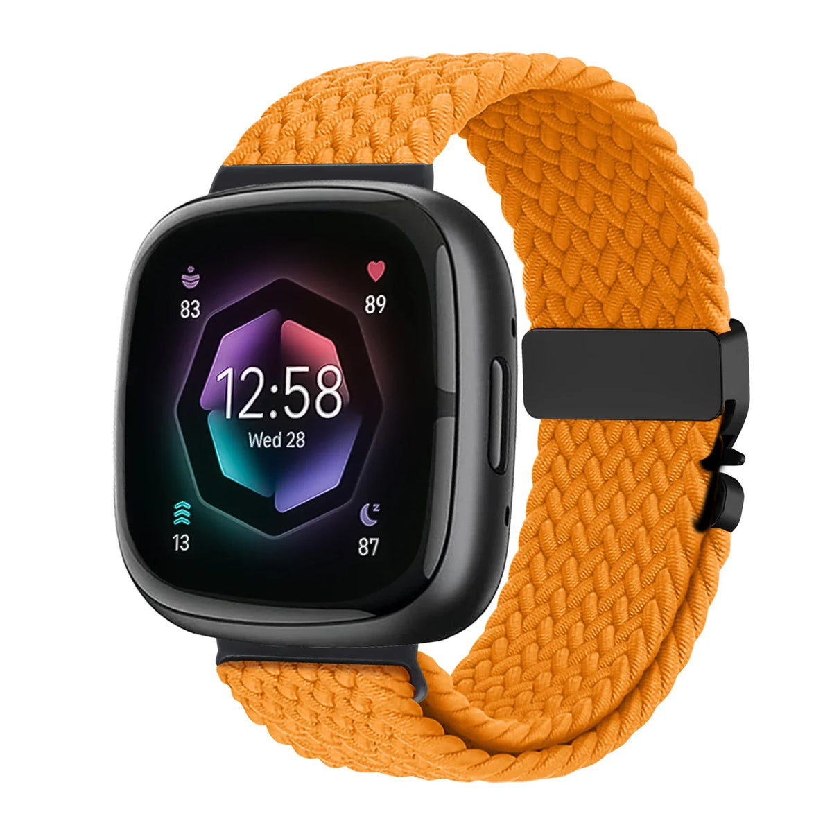 Fitbit Sense 1–2 / Versa 3–4 Braided Parachute Buckle Band