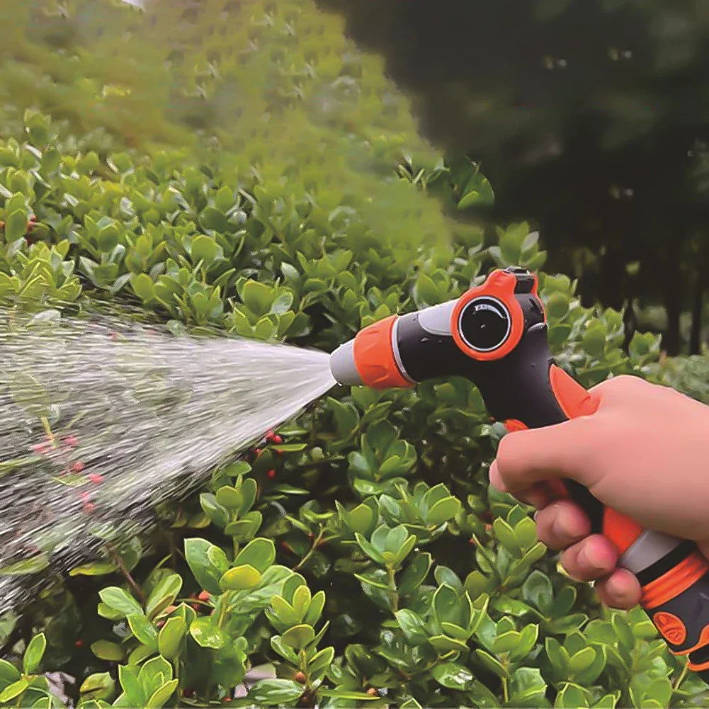 Pistola de agua a alta presión con control de pulgar, pulverizador de boquilla de manguera de agua con 10 modos, aspersor de jardín para lavado de alta resistencia y riego de jardines