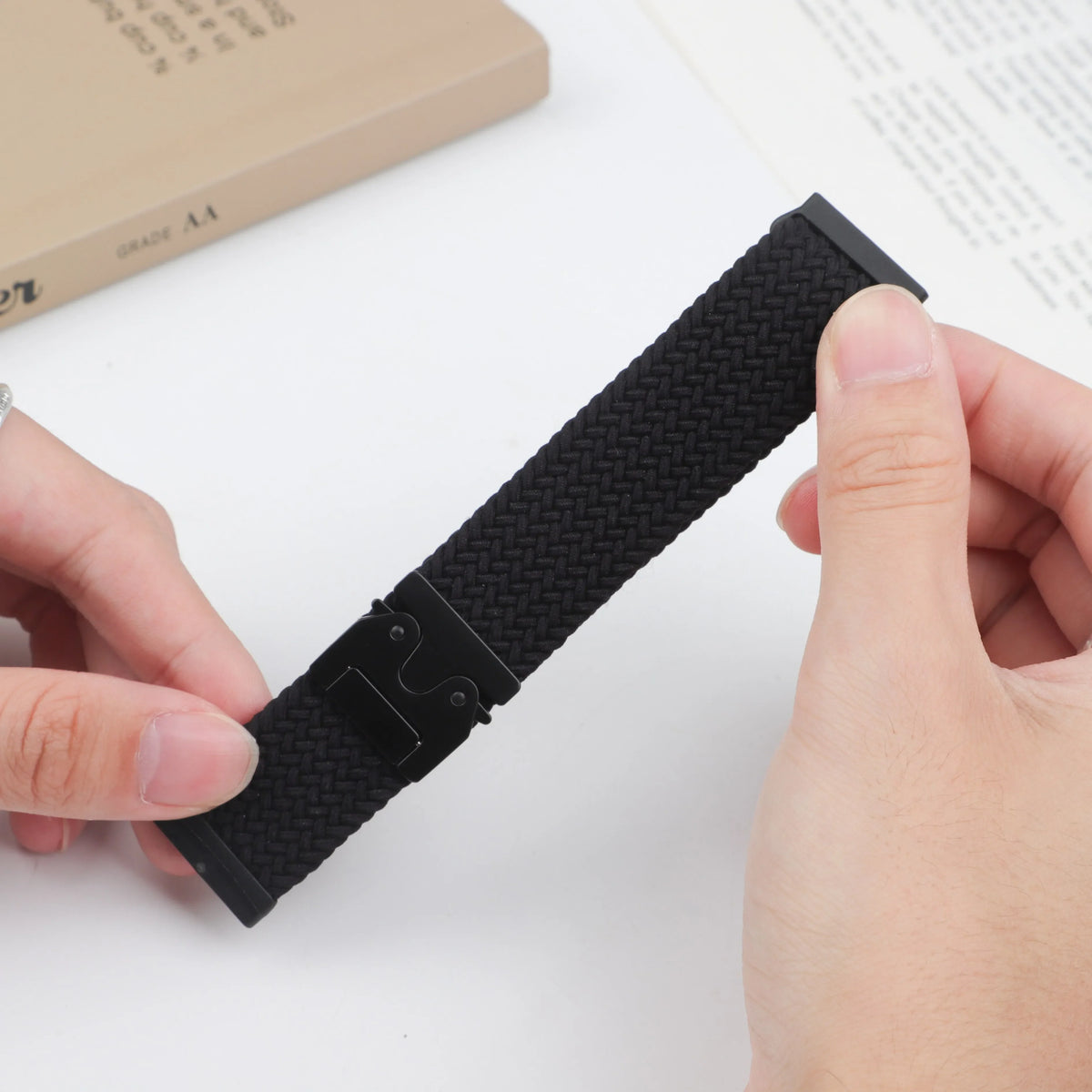 Fitbit Sense 1–2 / Versa 3–4 Braided Parachute Buckle Band