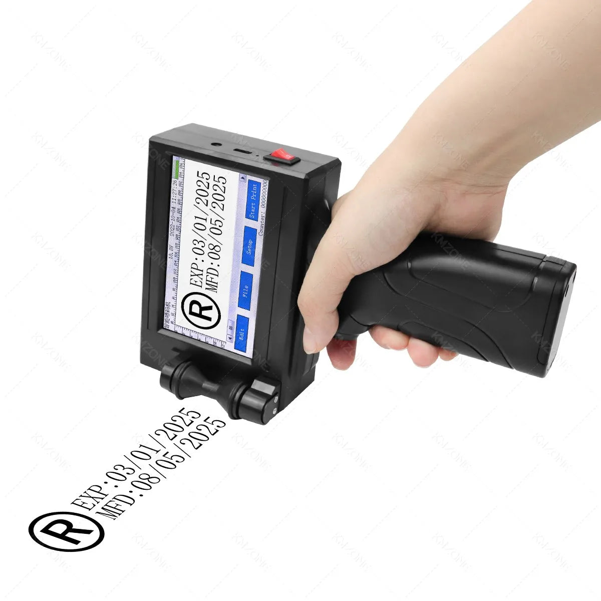 Portable Handheld Inkjet Printer, TIJ Coding Machine with Touch Screen