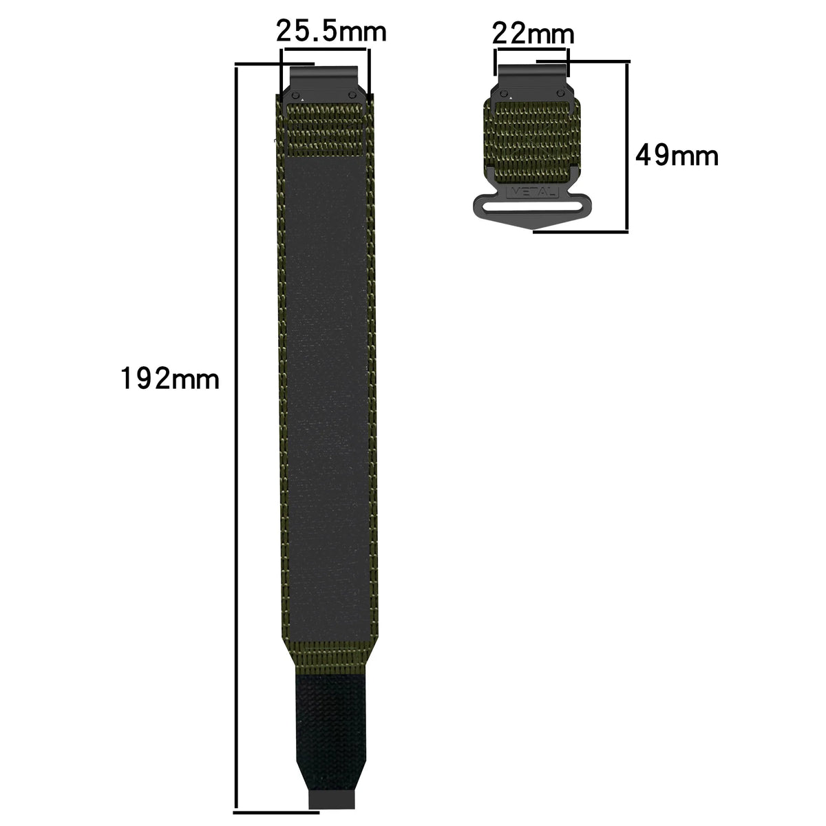 Garmin Braided Nylon Smartwatch Band - QuickFit Strap