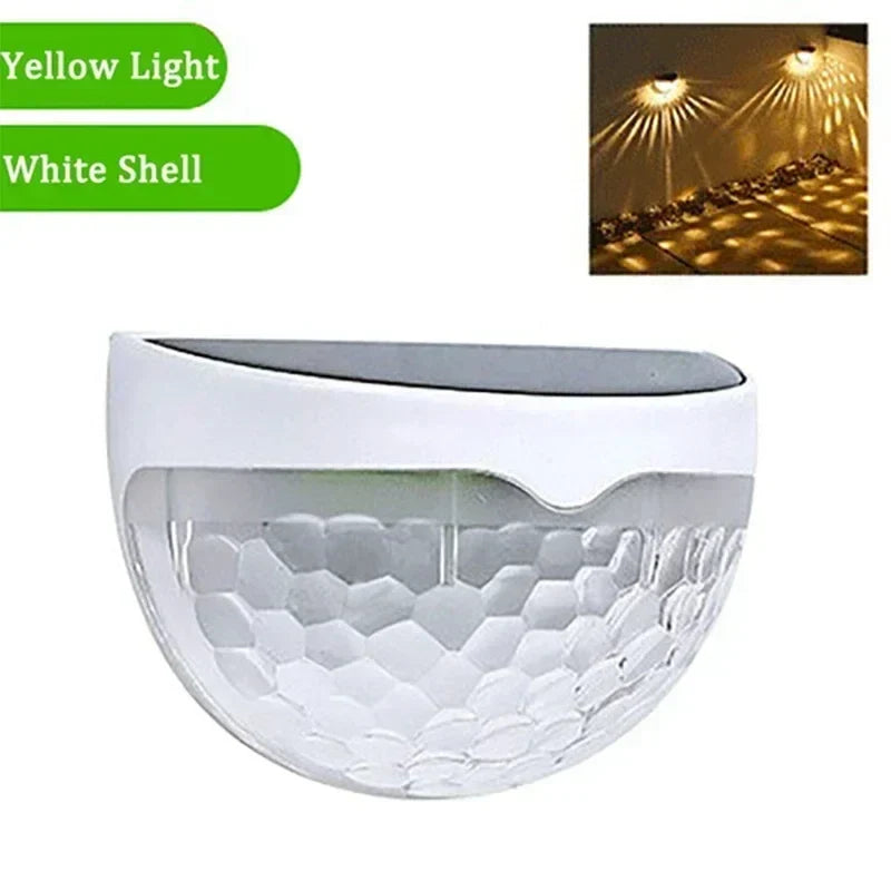 Solar Fence Light Outdoor Waterproof Wall Lamps Garden Energy Light Festoon Decoration LED for Garden Step Patio Stairs 1-24PCS