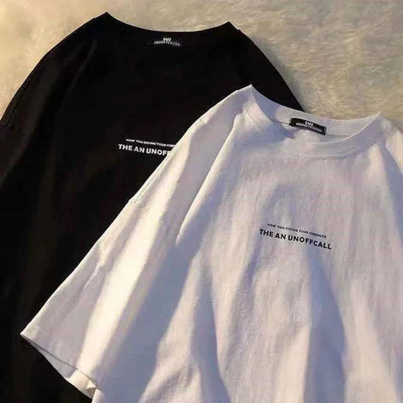 Men's Summer Letter Print T-Shirt