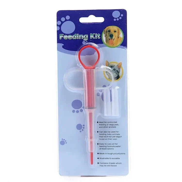 Pet Pill Feeder – Soft Tip Pill Syringe Dispenser for Dogs & Cats, Easy Tablet & Capsule Medicine Shooter