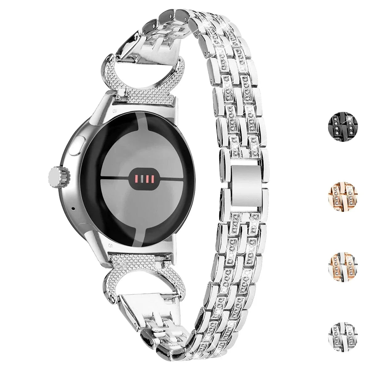 Google Pixel Watch 41mm Bling Stainless Steel Band