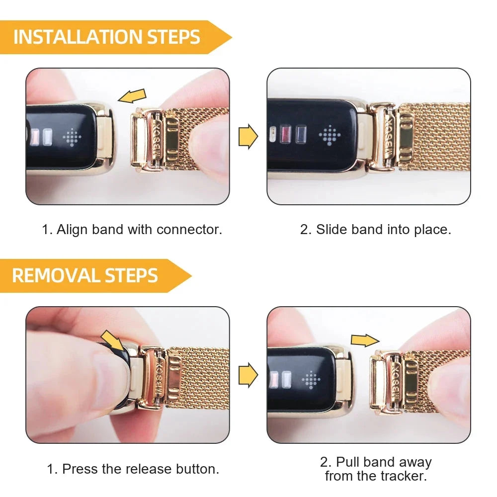 Fitbit Luxe Replacement Band - Mesh & Perforated Styles