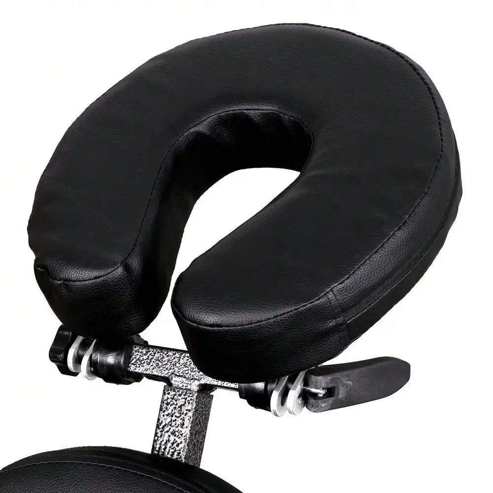 Silla versátil de masaje de spa para tatuajes, portátil y ajustable, de cuero sintético, para viajes