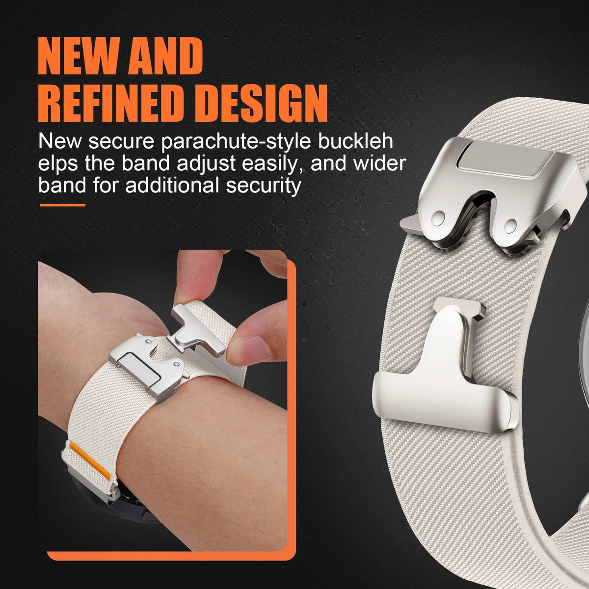 COROS Watch Band Nylon Parachute Style Fabric Strap