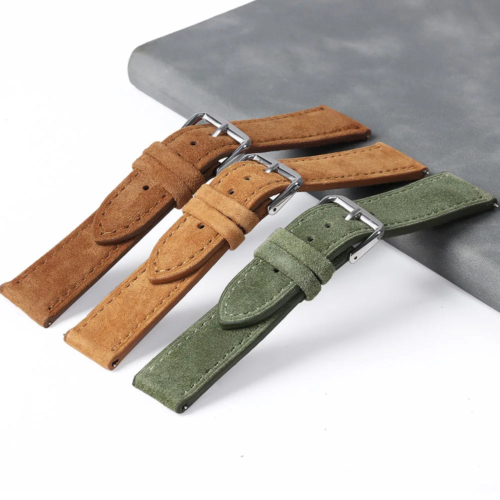 COROS Suede Leather Watch Band for COROS Smartwatch Unisex Comfort Strap