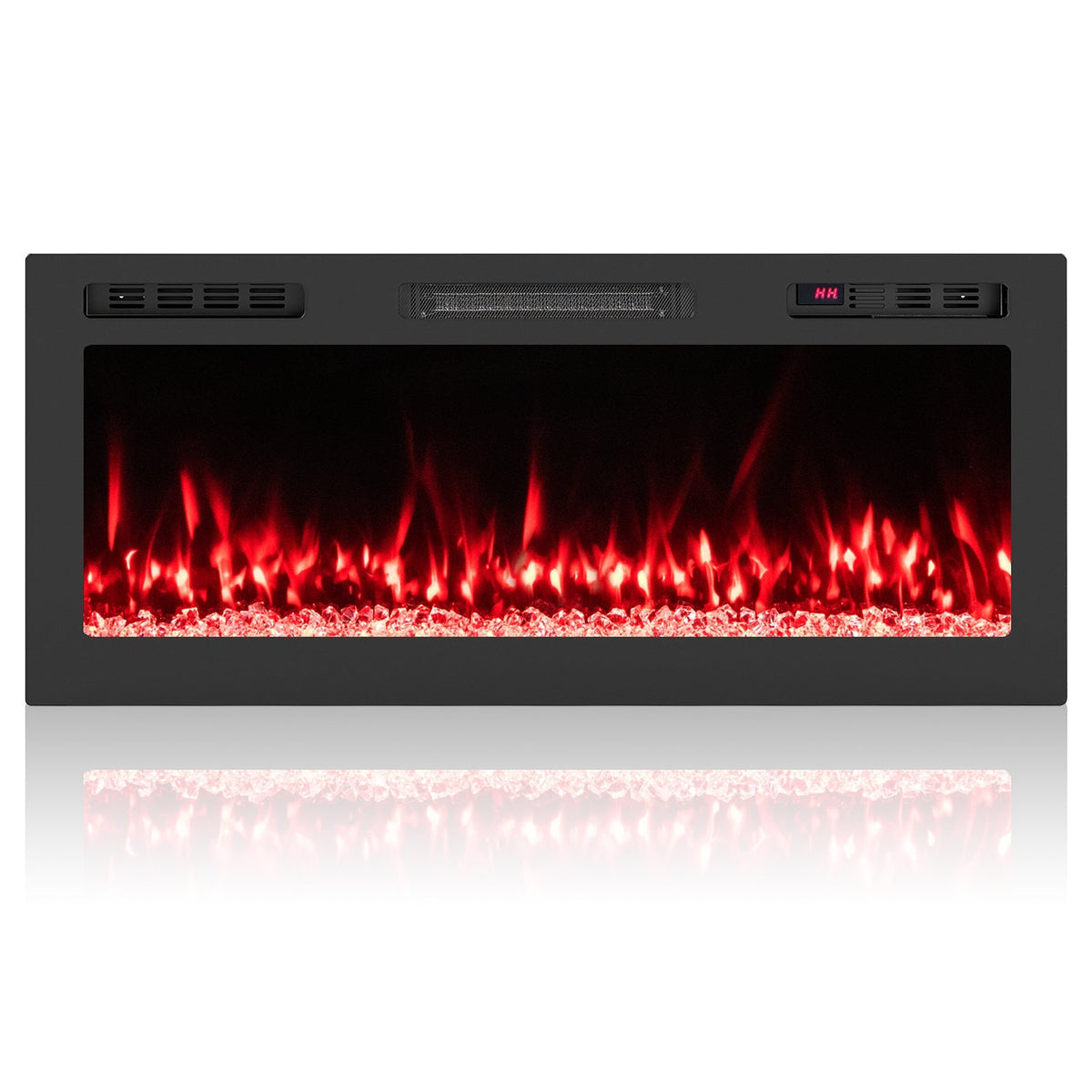 Smart WiFi Electric Fireplace Wall Mounted & Recessed 750W/1500W Heater