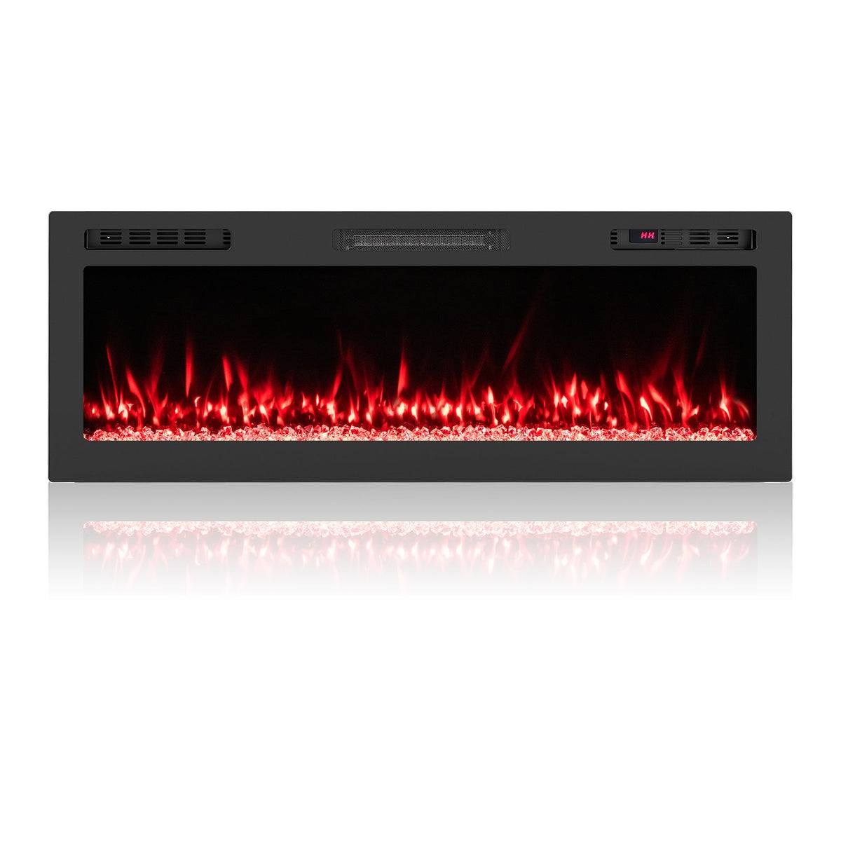 Smart WiFi Electric Fireplace Wall Mounted & Recessed 750W/1500W Heater