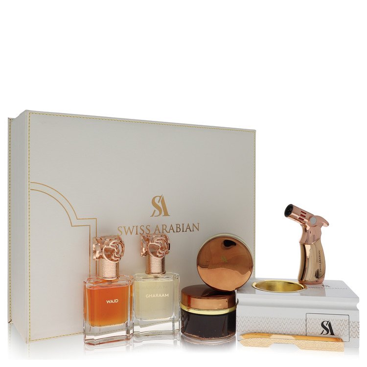 Swiss Arabian Bakhoor Dukhoon Al Haram by Swiss Arabian Gift Set -- for Men
