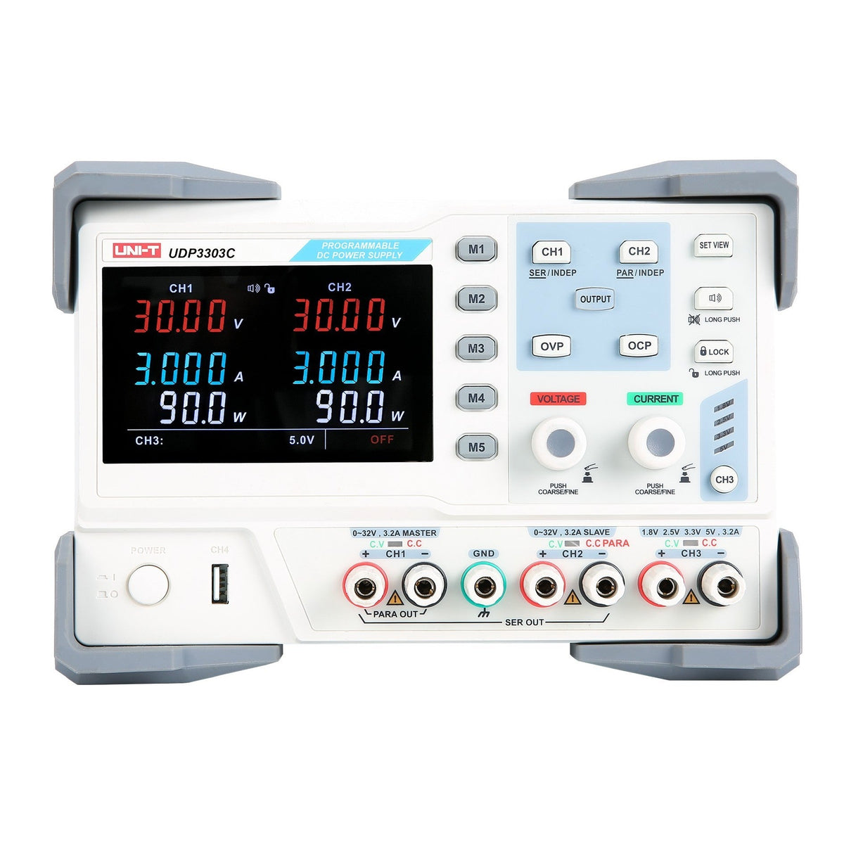 UDP3303C 3Ch 195W 30V/3A Programmable Linear DC Power Supply