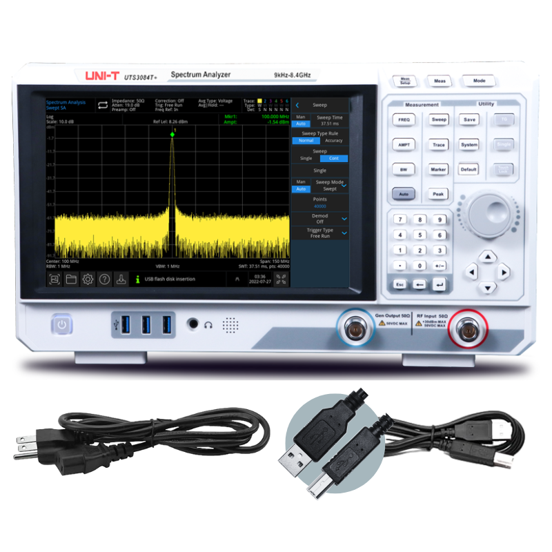 UTS3084T+ 8.4 GHz Spectrum Analyzer with Tracking Generator