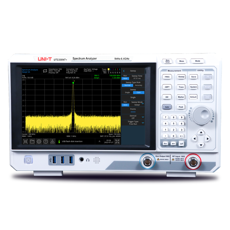UTS3084T+ 8.4 GHz Spectrum Analyzer with Tracking Generator