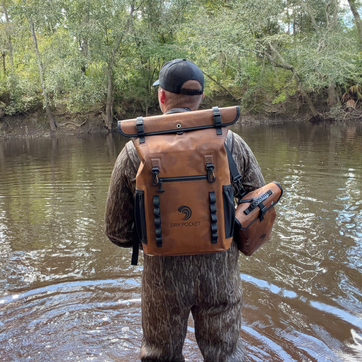 Waterproof Floating Backpack Dry Bag - Coyote Brown