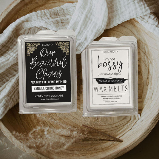Vanilla Citrus Honey Scented Candle With Honeyed Vanilla, Fresh Citrus And Warm Smoky Undertones