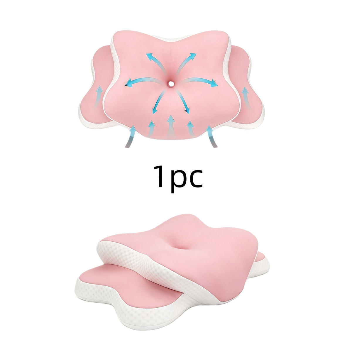 Ergonomic Cervical Memory Foam Pillow Cooling Bed Pillow Neck Support Sleep