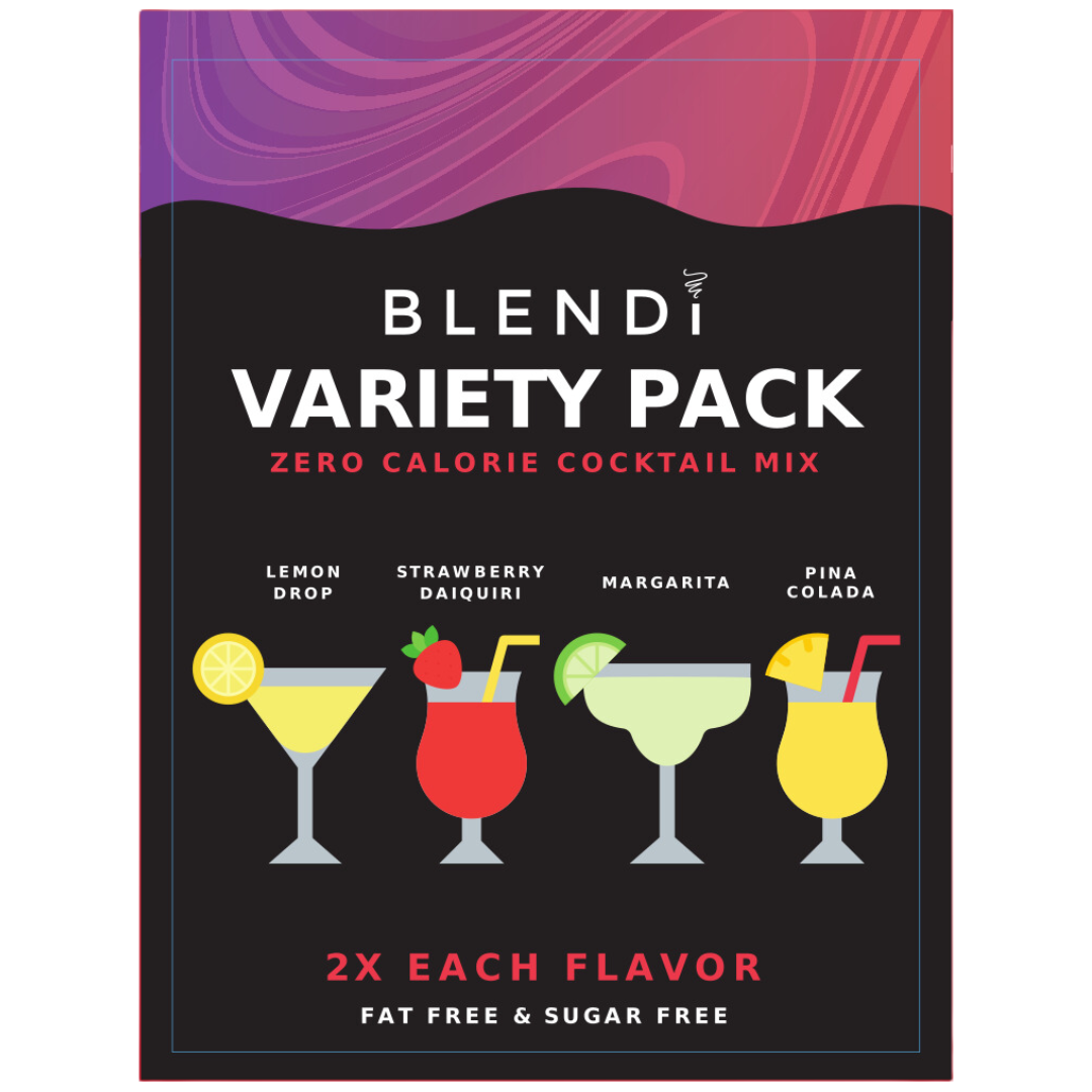 Skinny Mocktail Mixers – Guilt-Free Flavor, Zero Cal- 1 Pack (6 Count)