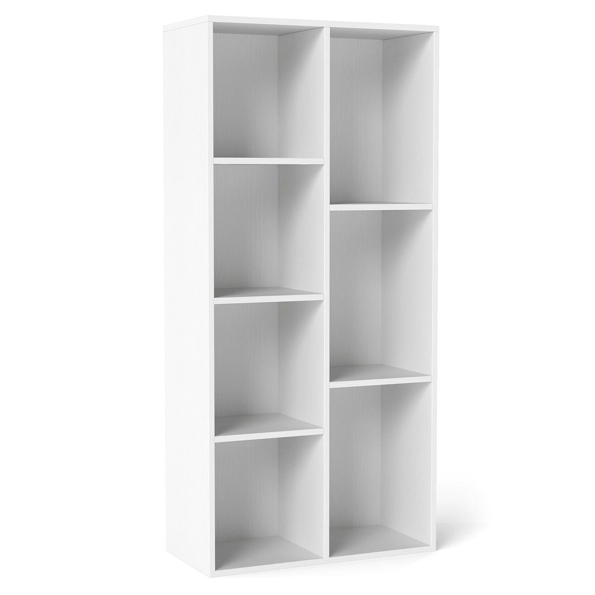 Vertical or Horizontal Freestanding Bookshelf with 7 Compartments