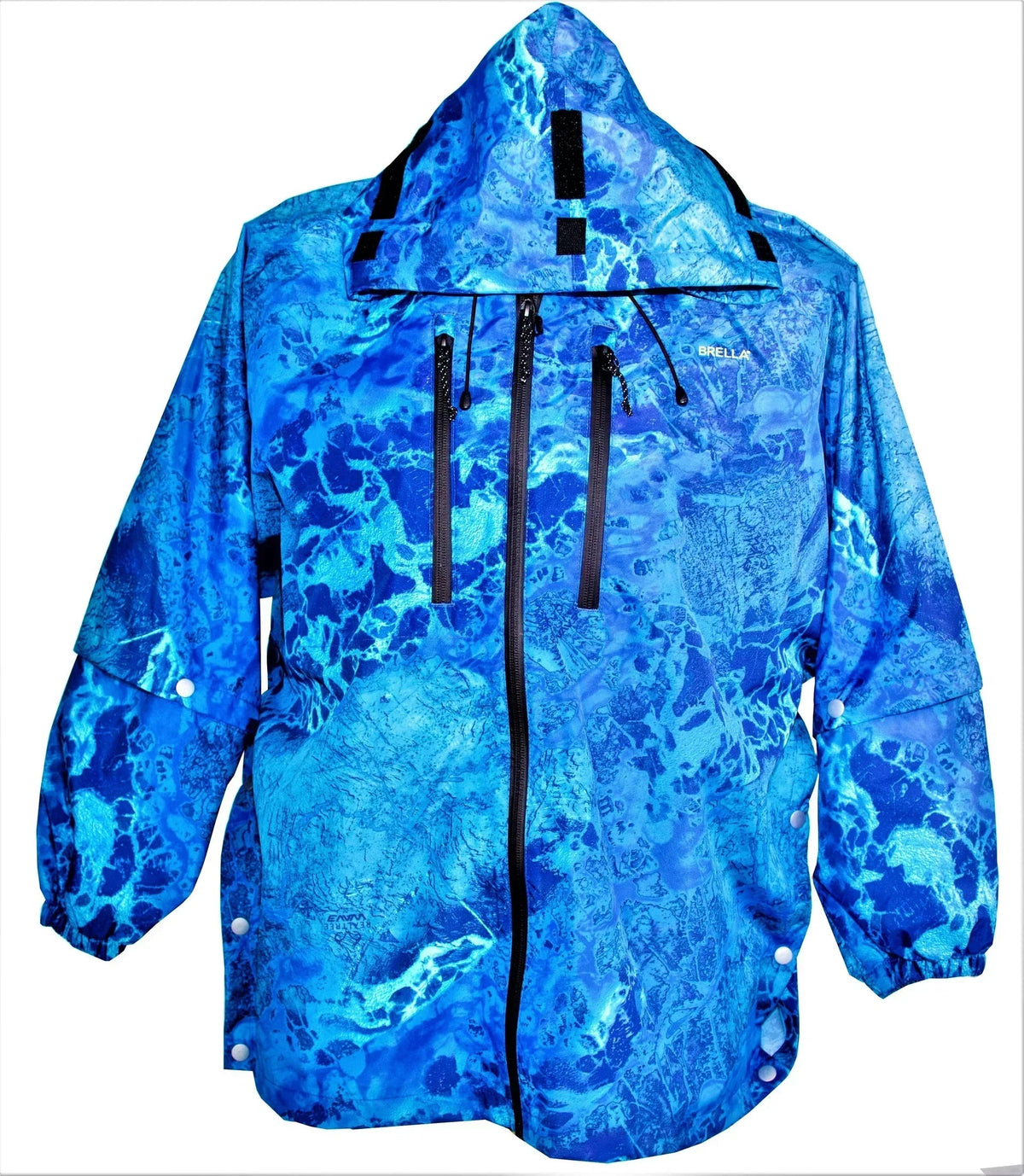 Chaqueta impermeable unisex Brella Blue para jóvenes y adultos de talla pequeña