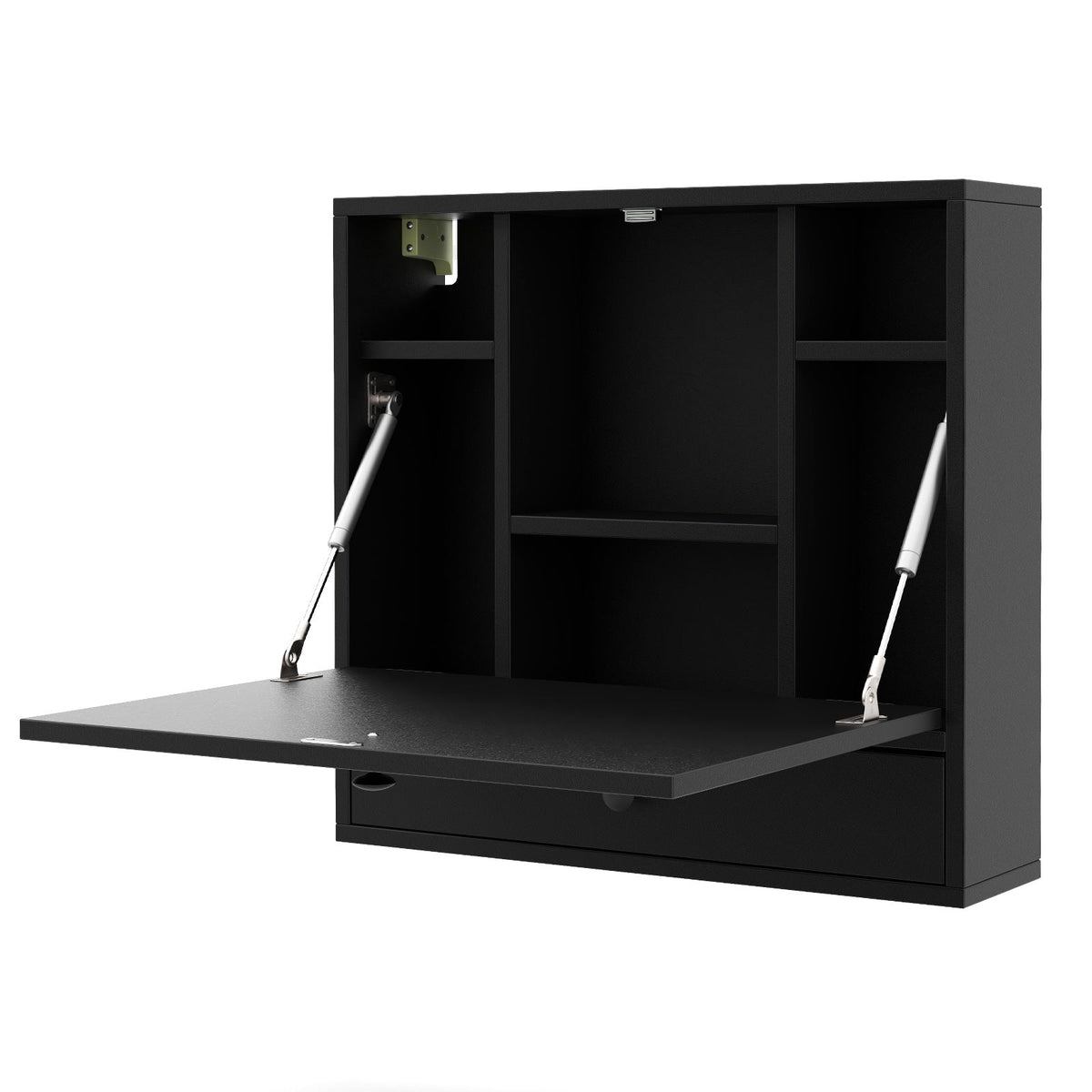 Wall-Mount Floating Desk Foldable Space Saving Laptop Workstation