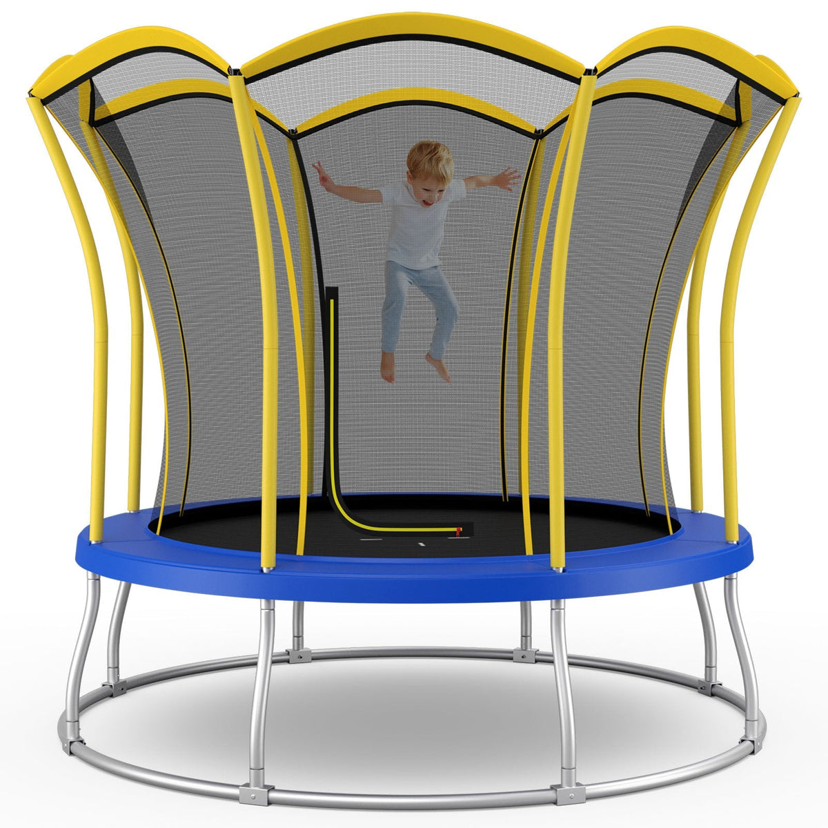 10 Feet Unique Flower Shape Trampoline with Galvanized Steel Frame