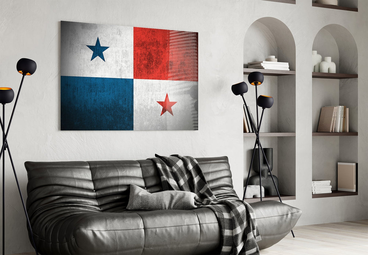 Flag of Panama Glass Wall Art