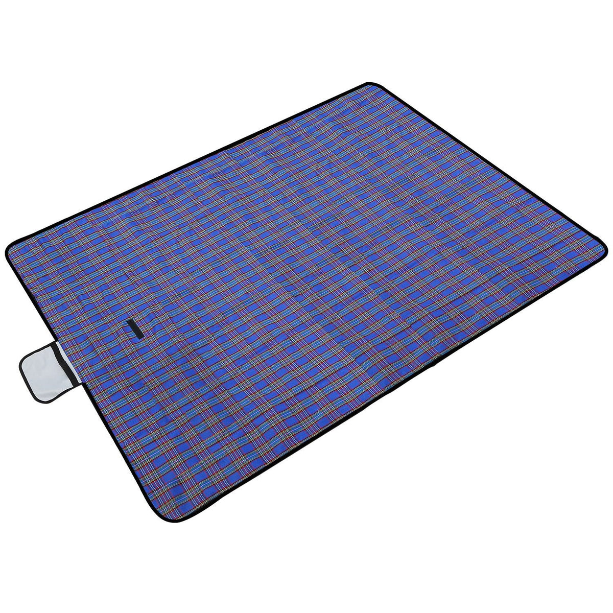 Manta de picnic impermeable de 60" x 78", alfombra plegable para acampar con correa, ideal para camping, senderismo, césped y viajes